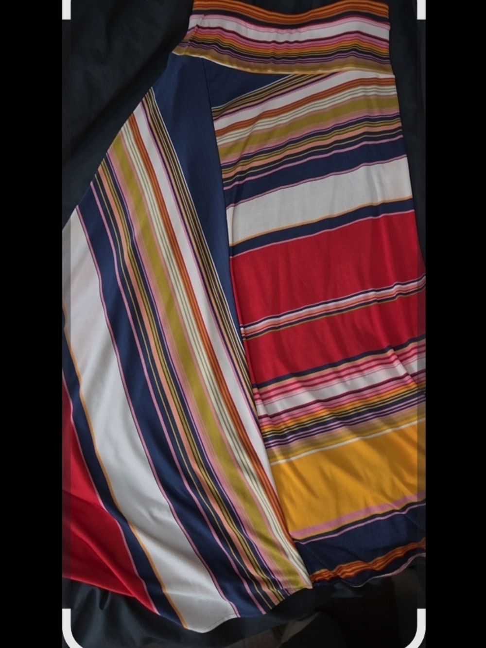 Maeve Multi-Color Striped Maxi Skirt